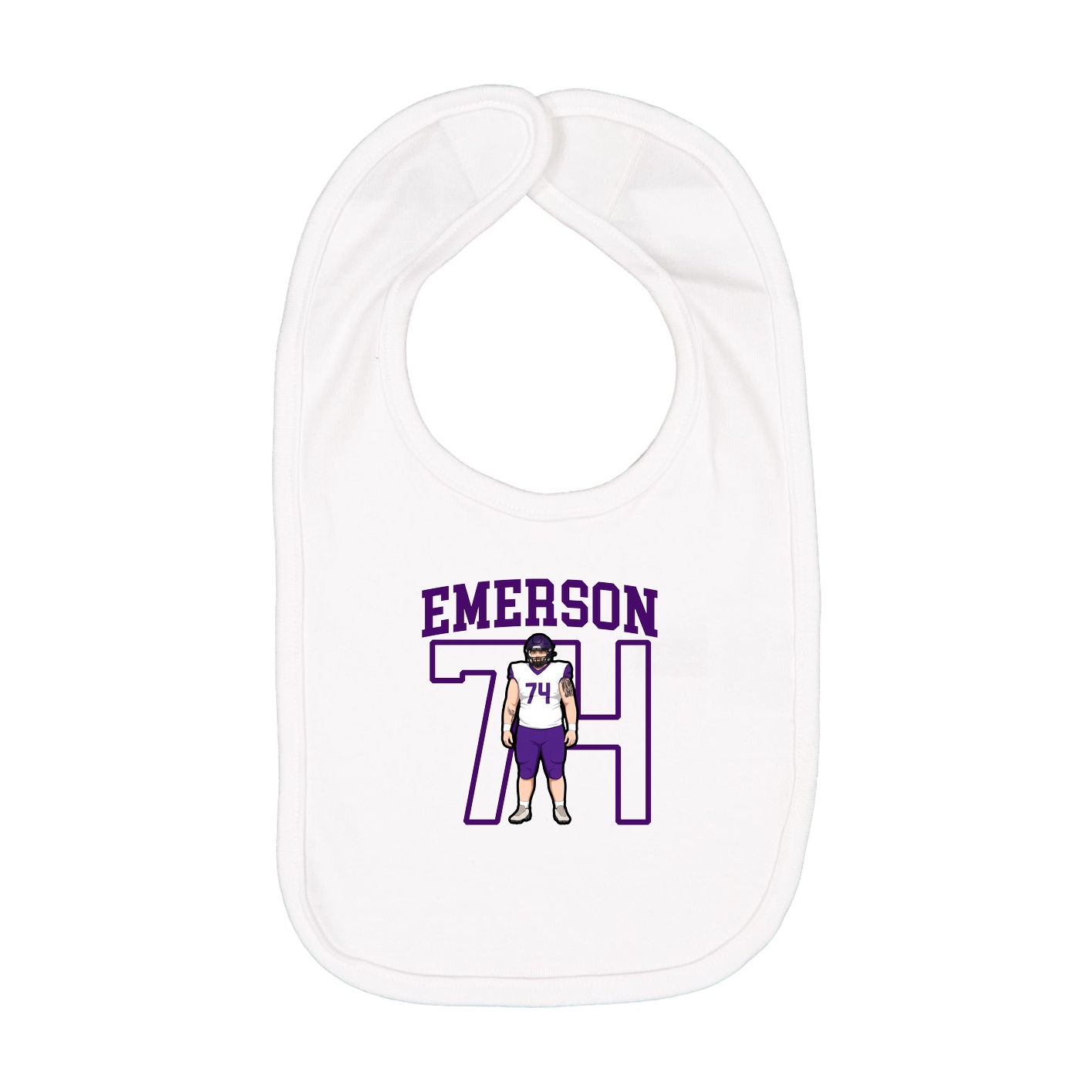 Infant Bib — Shirsey in White