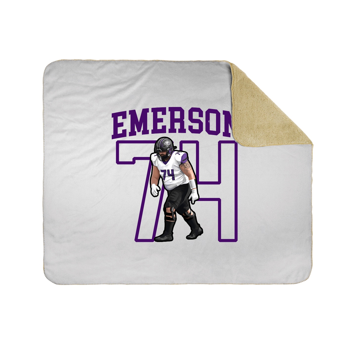 50x60 Sherpa Lined Throw Blanket