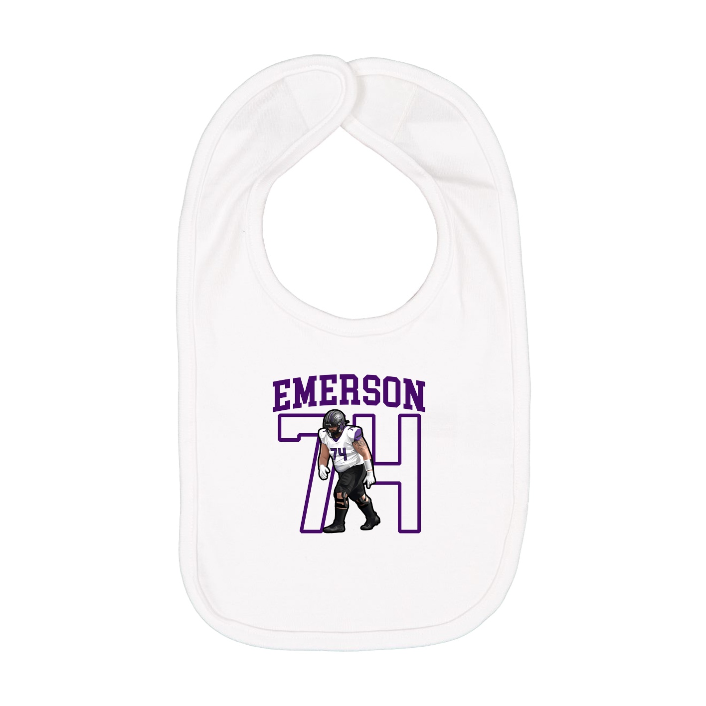 Infant Bib — Shirsey in White