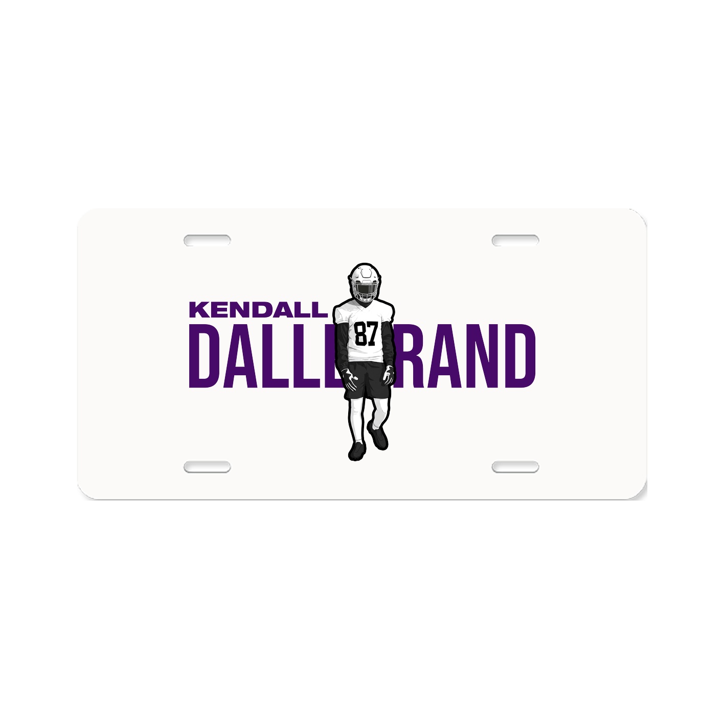License Plate — Player Name in Classic