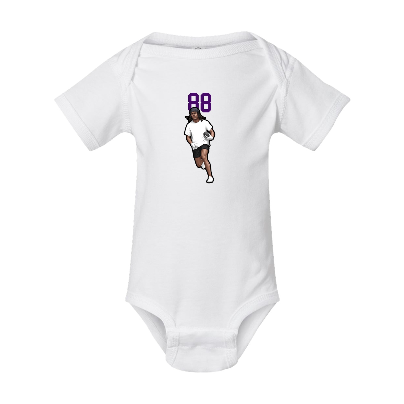 Baby Onesie — Number Top in White