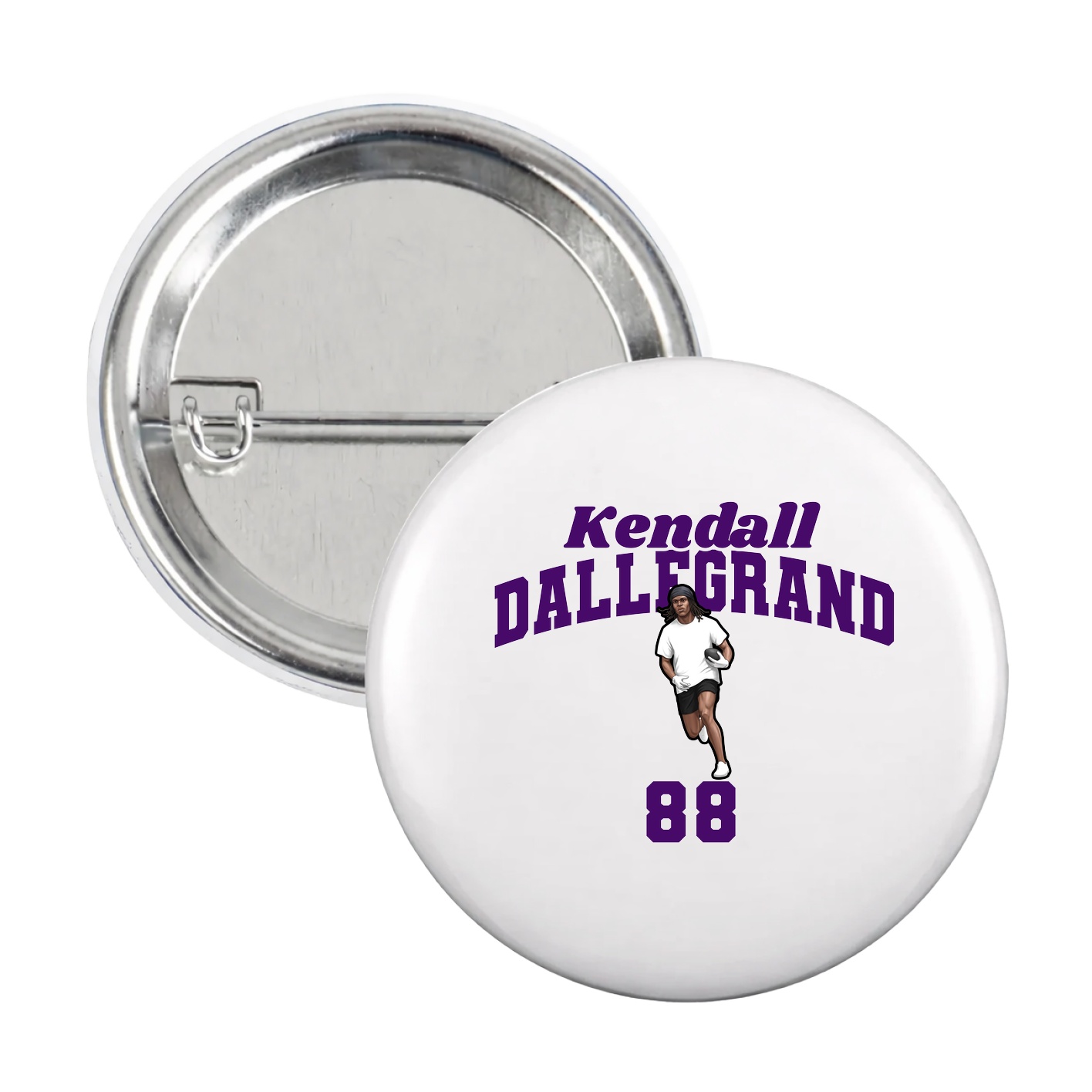 Game Day Button — Signature Arch in White