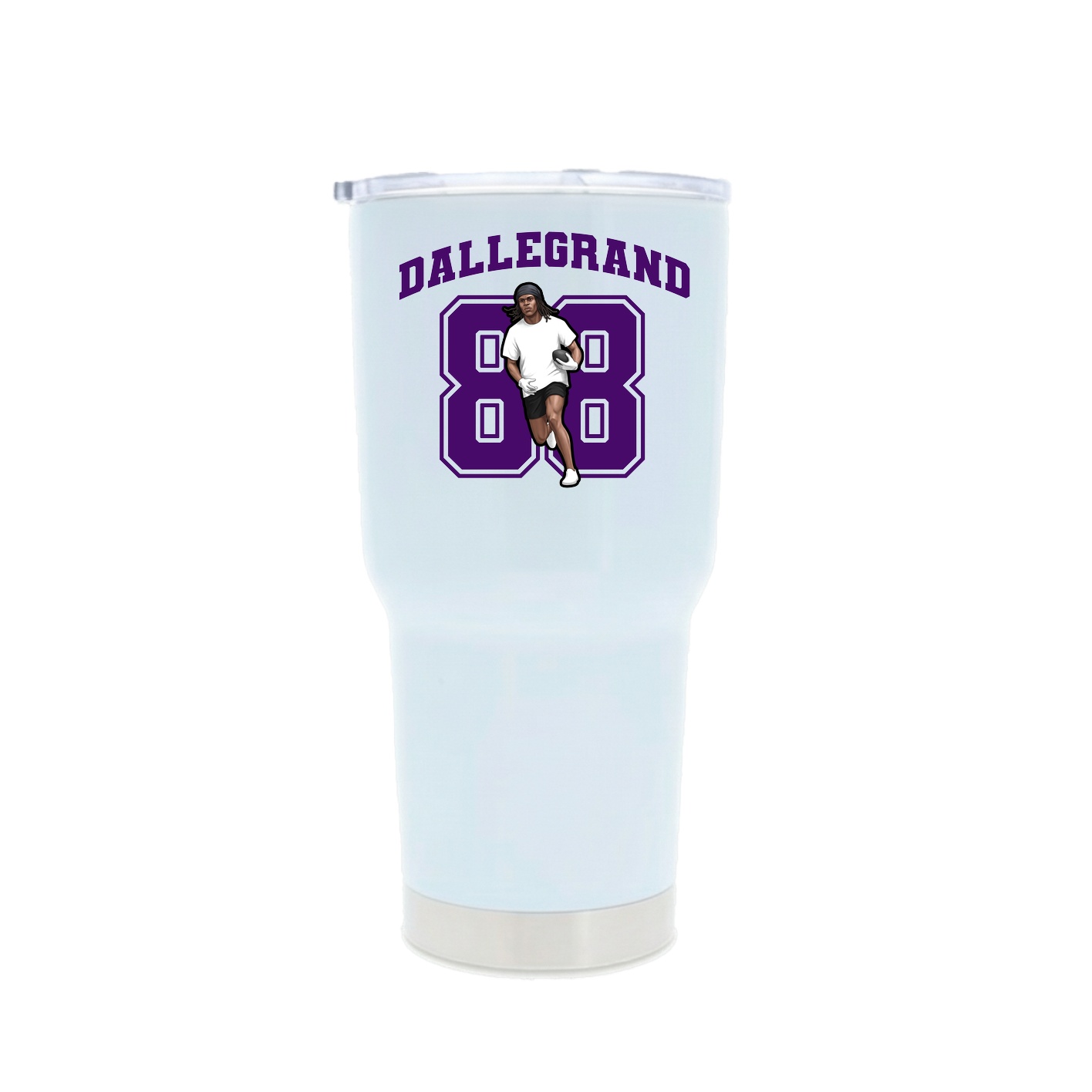 30oz Stainless Steel Tumbler — Number in White