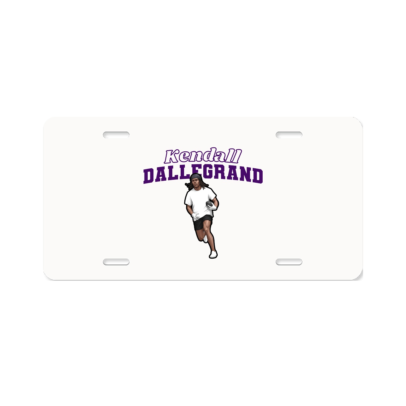 License Plate — Name Arch in Classic