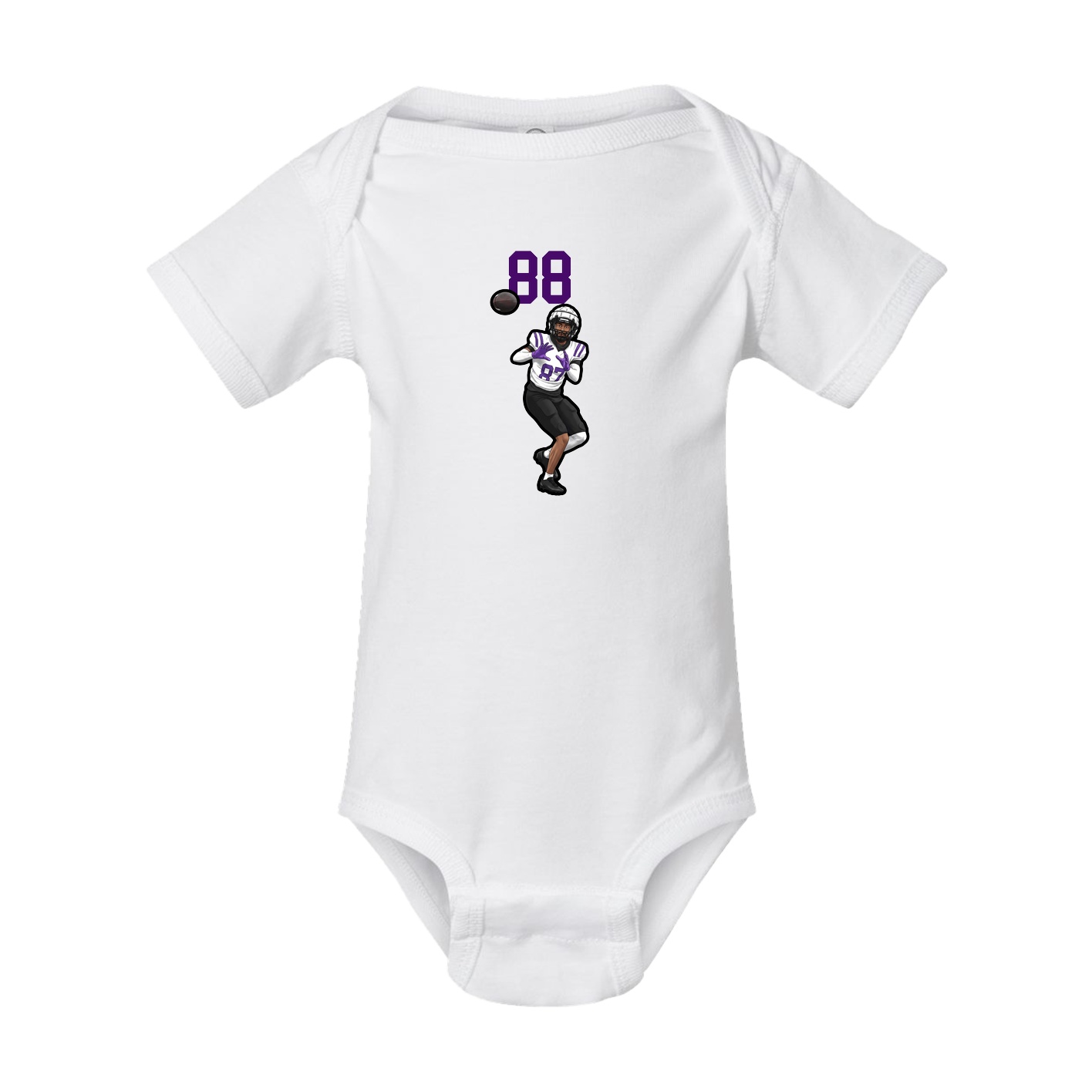 Baby Onesie — Number Top in White