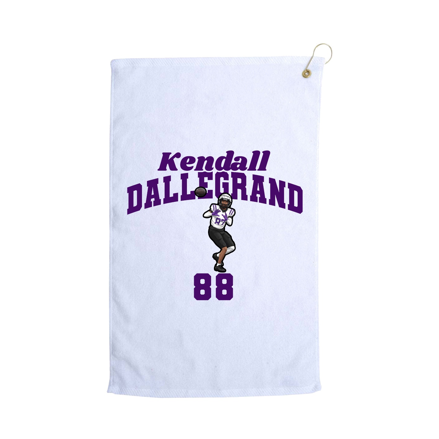 Golf Towel — Signature Arch in White