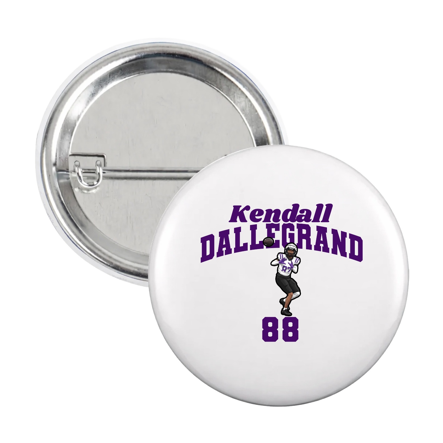 Game Day Button — Signature Arch in White