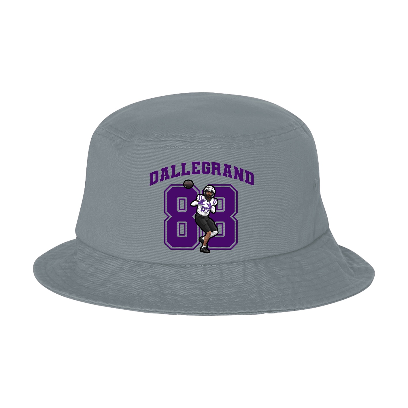 Bucket Cap — Number in Grey