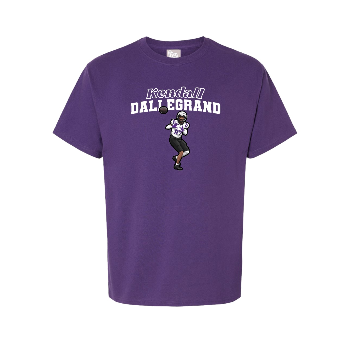 Youth Tee — Name Arch in Purple