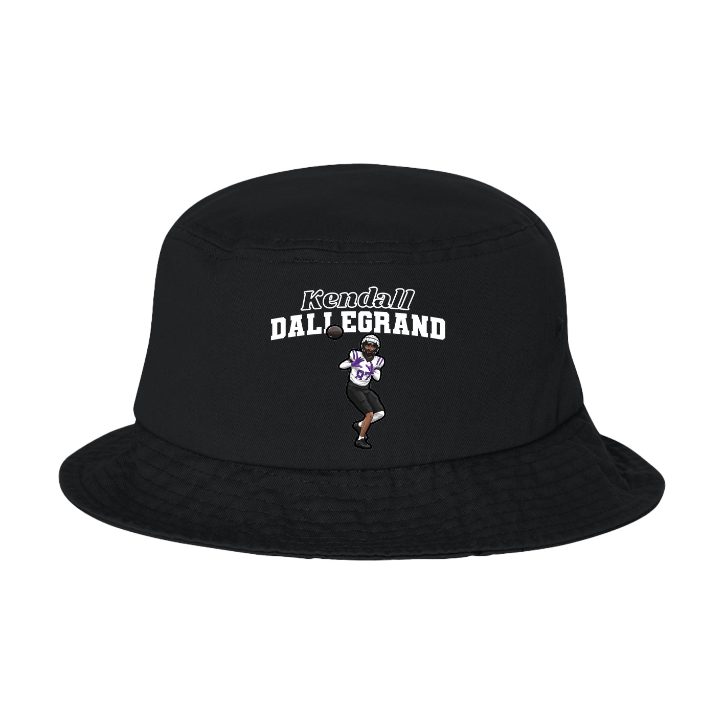 Bucket Cap — Name Arch in Black