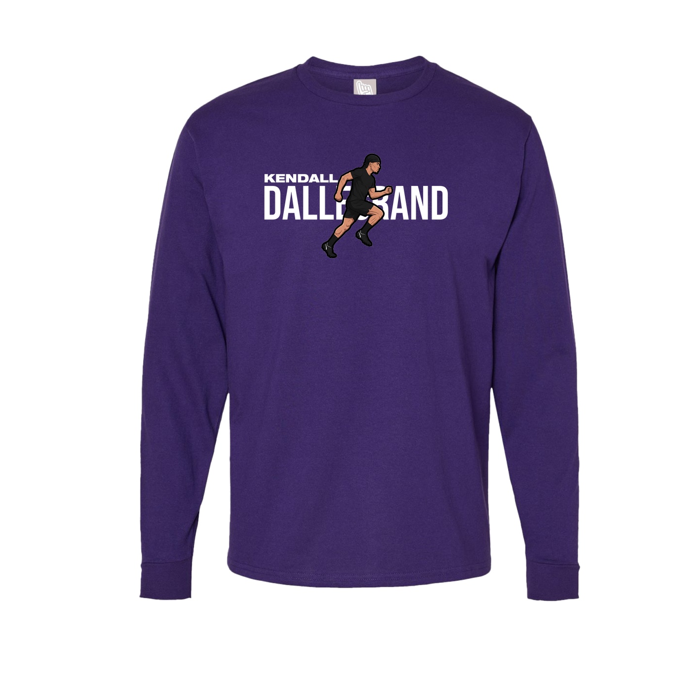 Long Sleeve Tee — Player Name in Purple