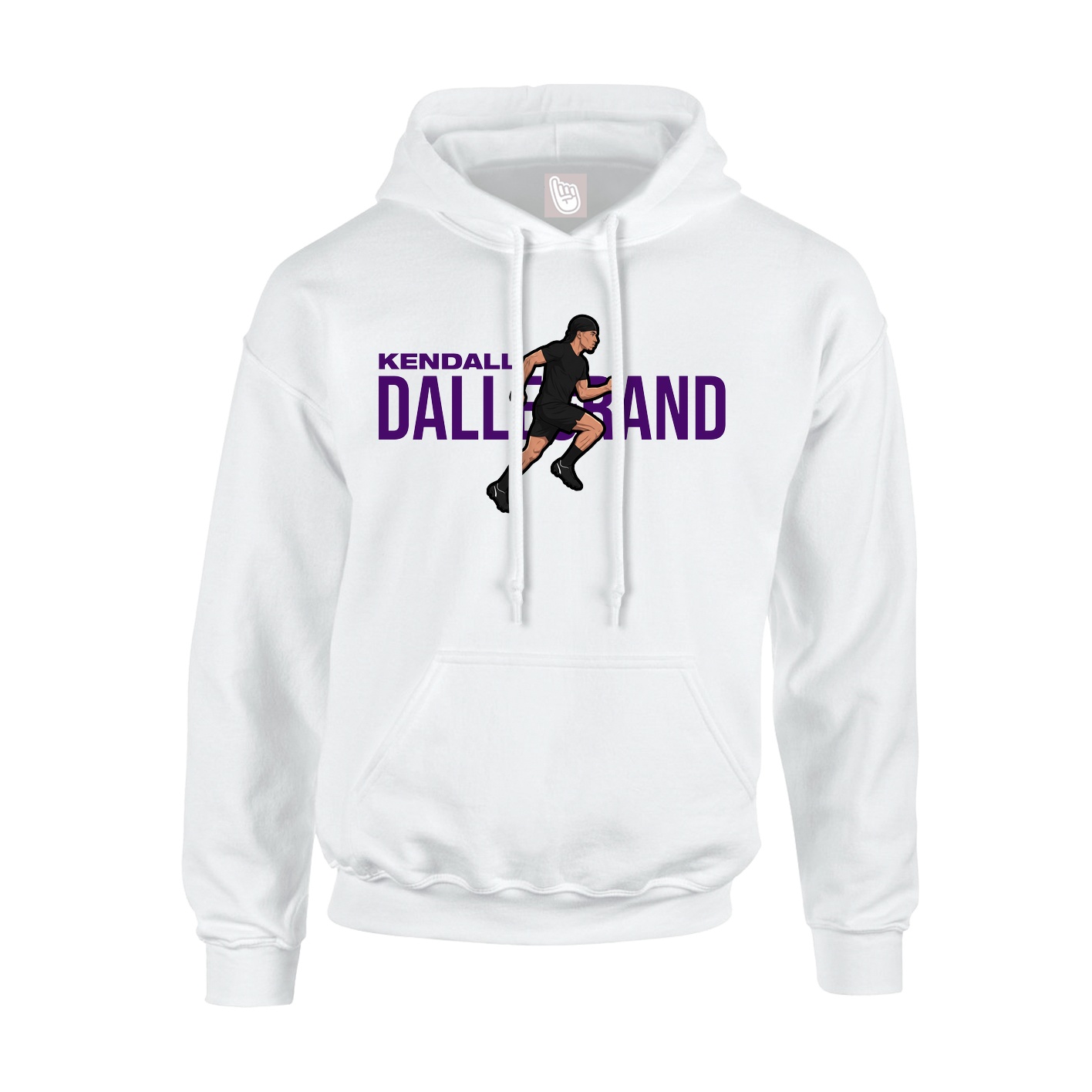 Youth Hoodie — Player Name in White