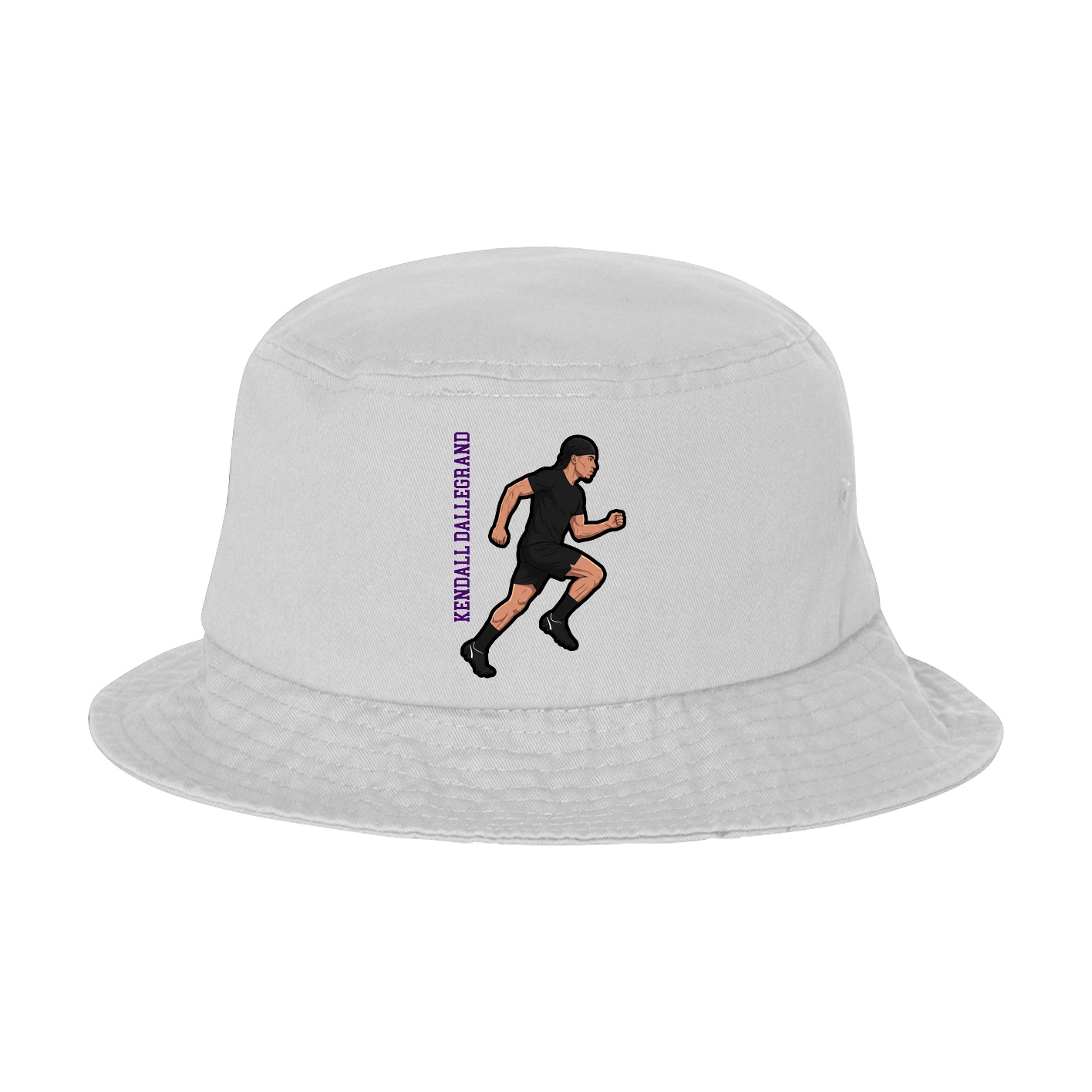 Bucket Cap — Name Vertical in White