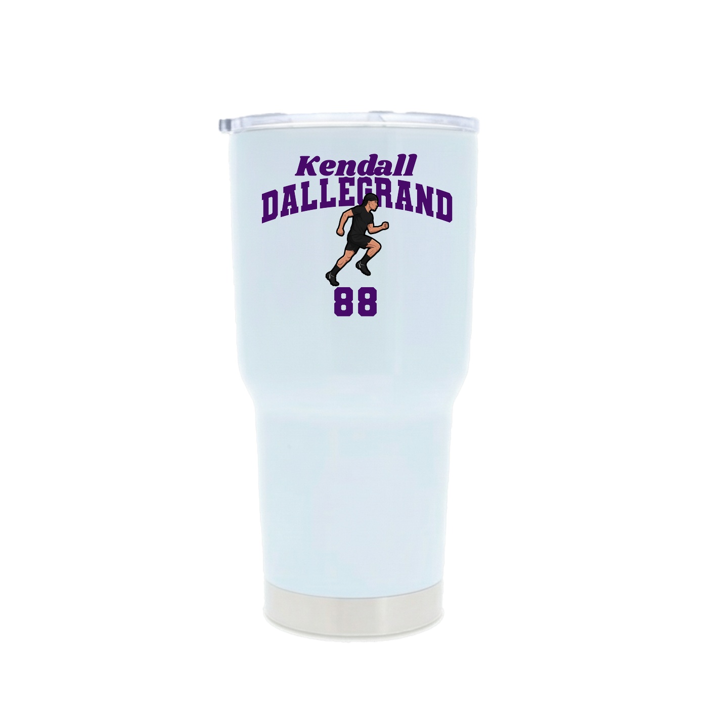 30oz Stainless Steel Tumbler — Signature Arch in White
