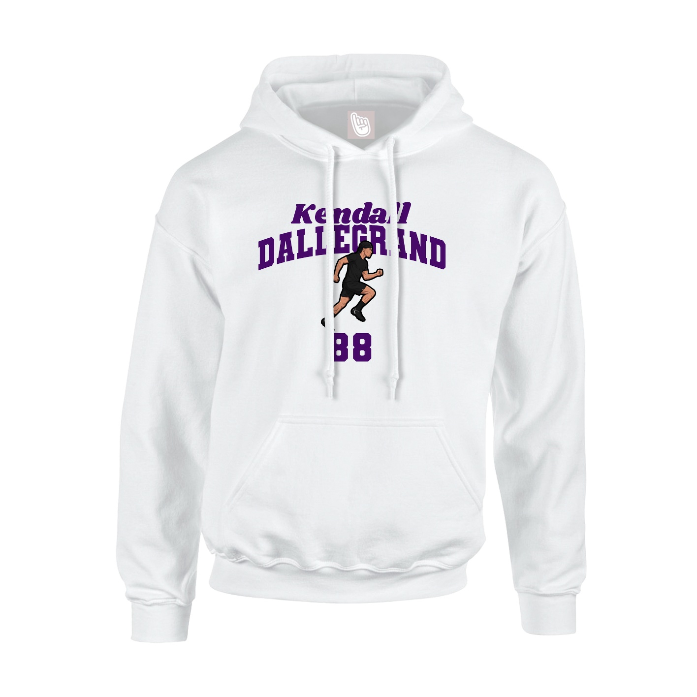 Youth Hoodie — Signature Arch in White