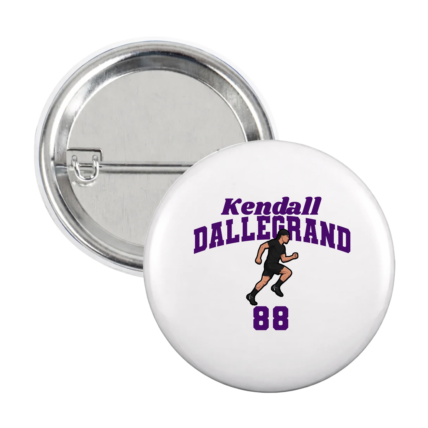 Game Day Button — Signature Arch in White