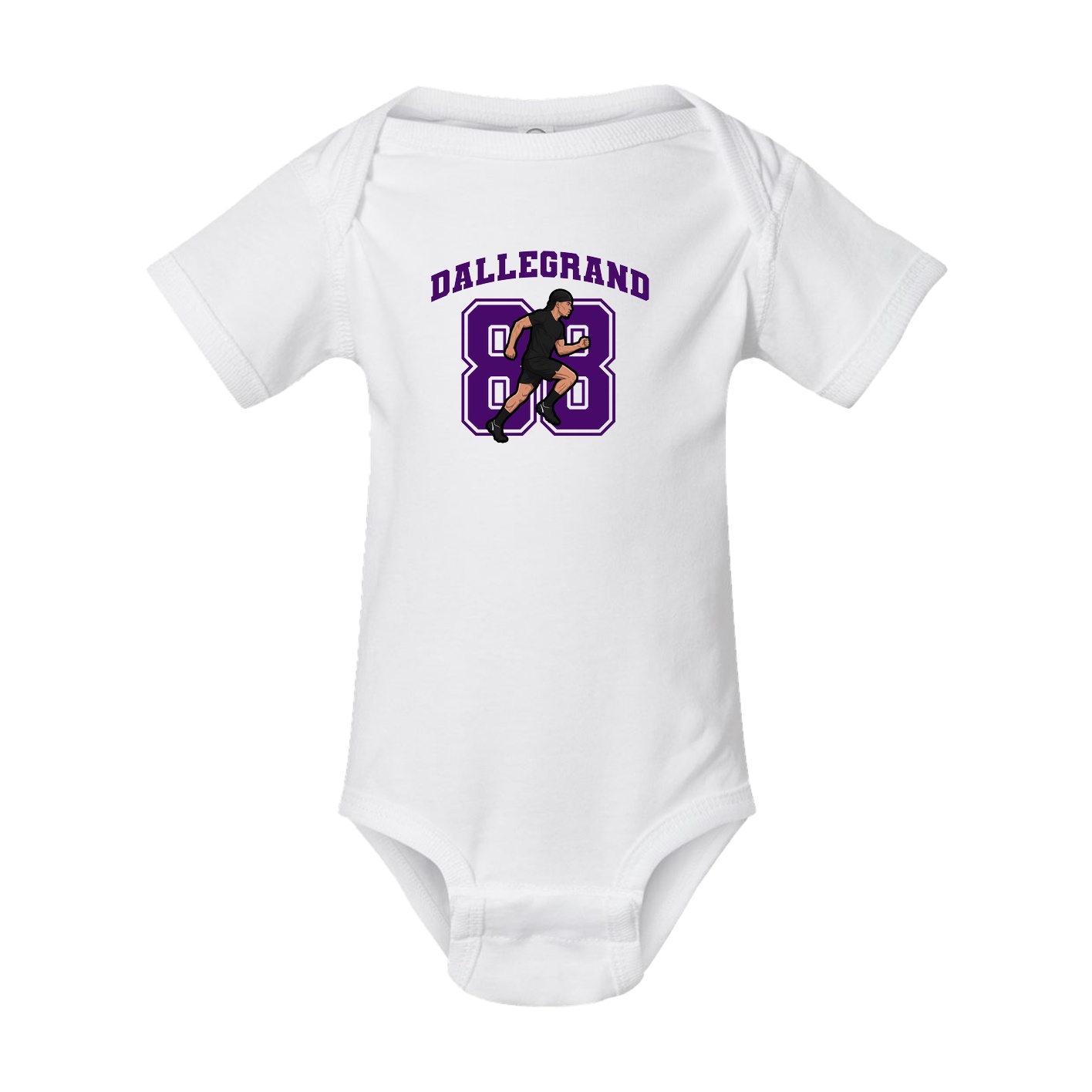 Baby Onesie — Number in White