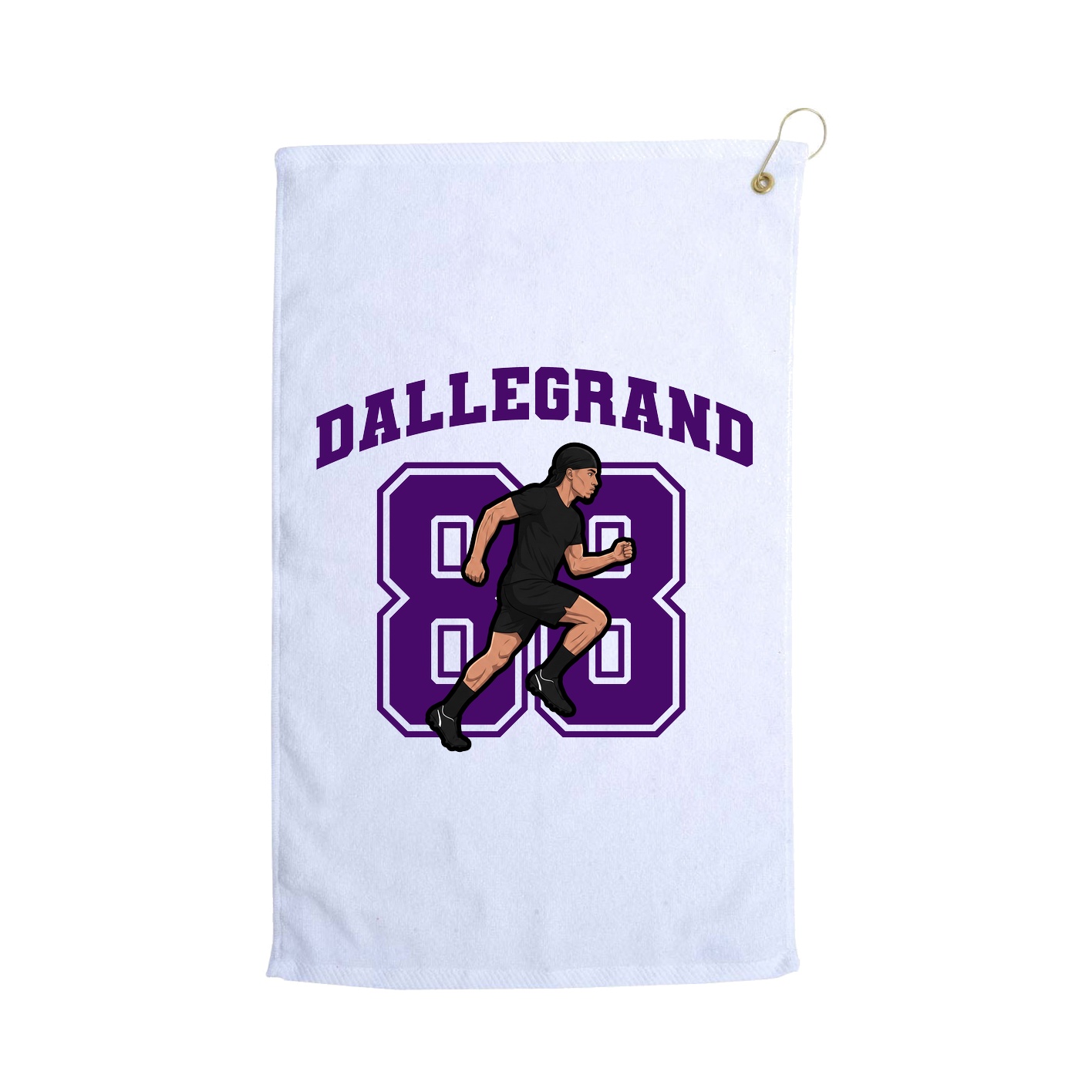 Golf Towel — Number in White