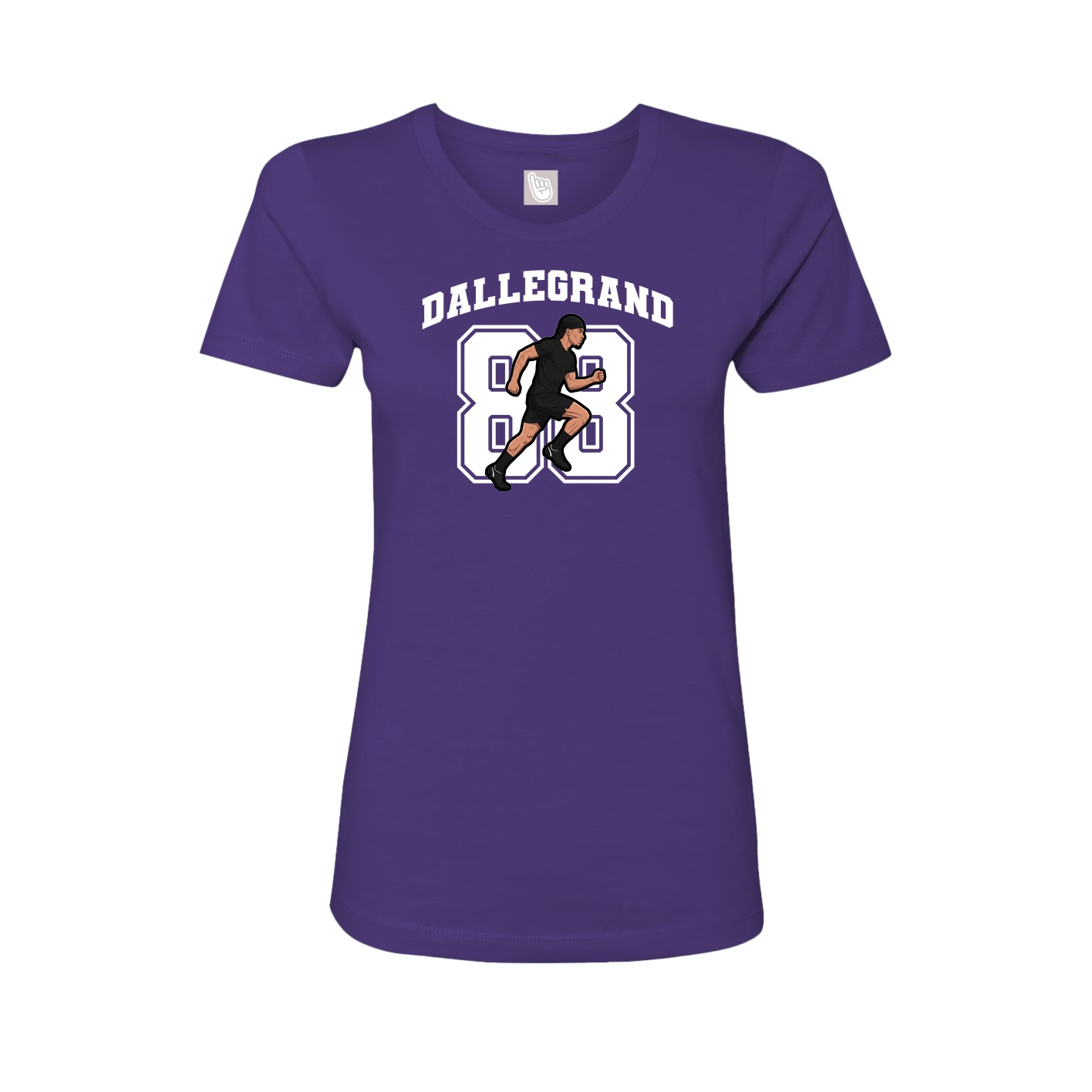 Womens Tee — Number in Purple