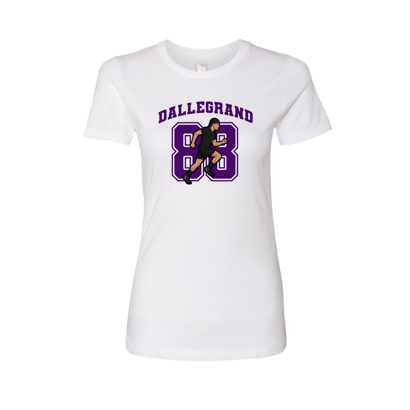 Womens Tee — Number in White