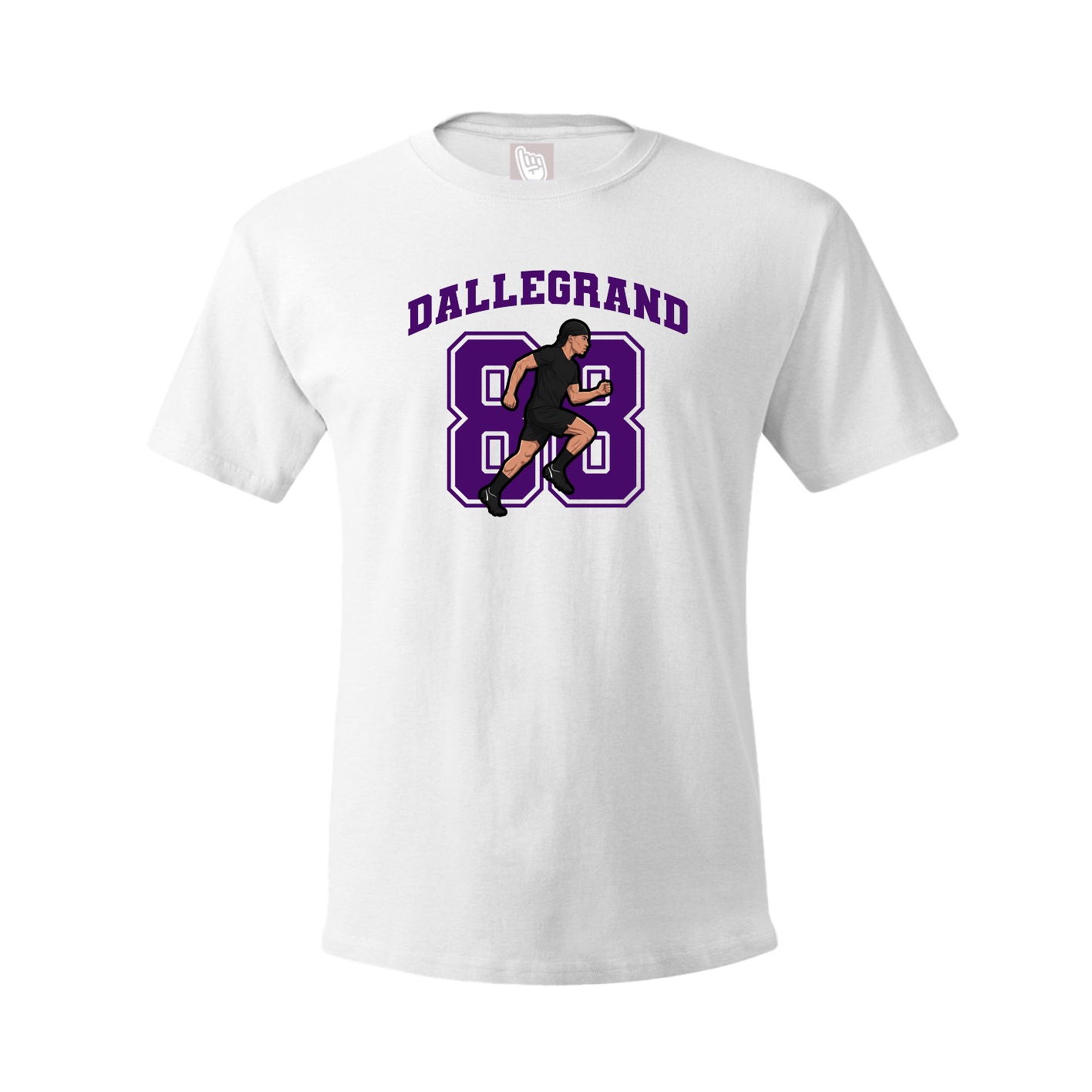 Youth Tee — Number in White