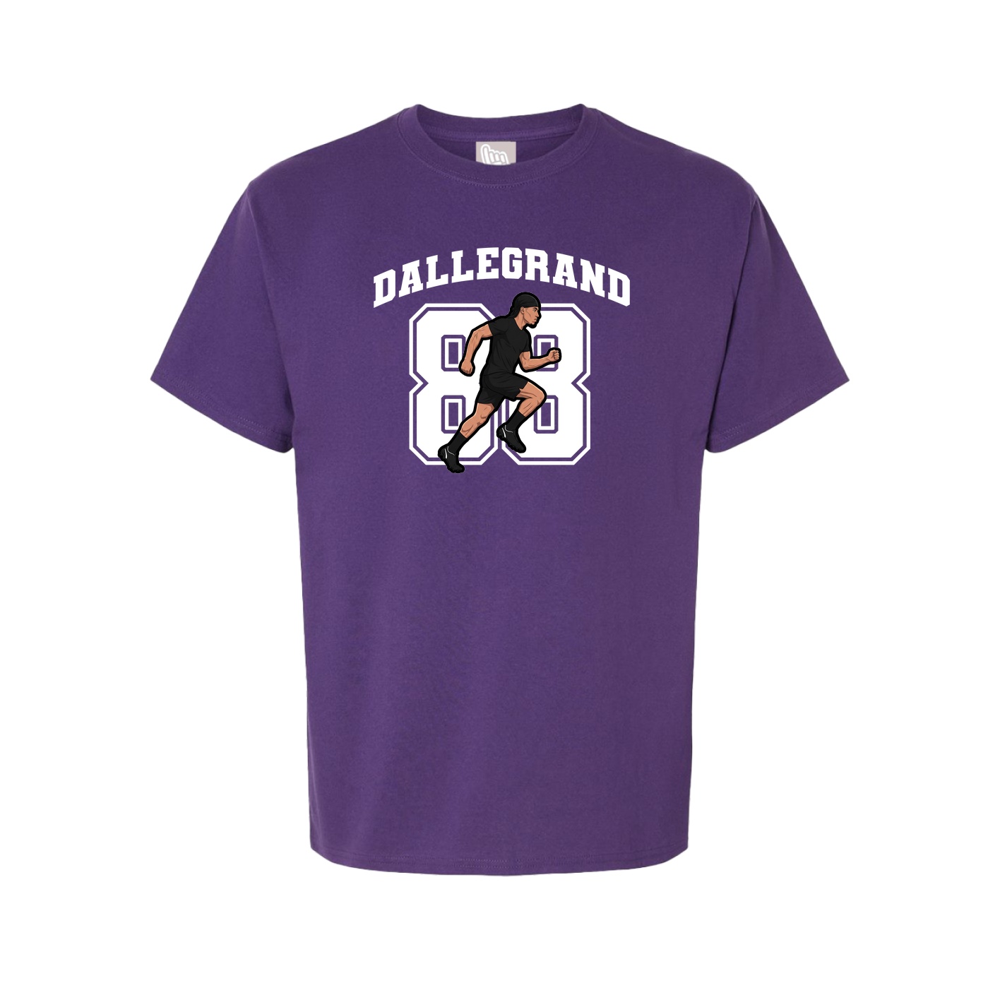 Youth Tee — Number in Purple