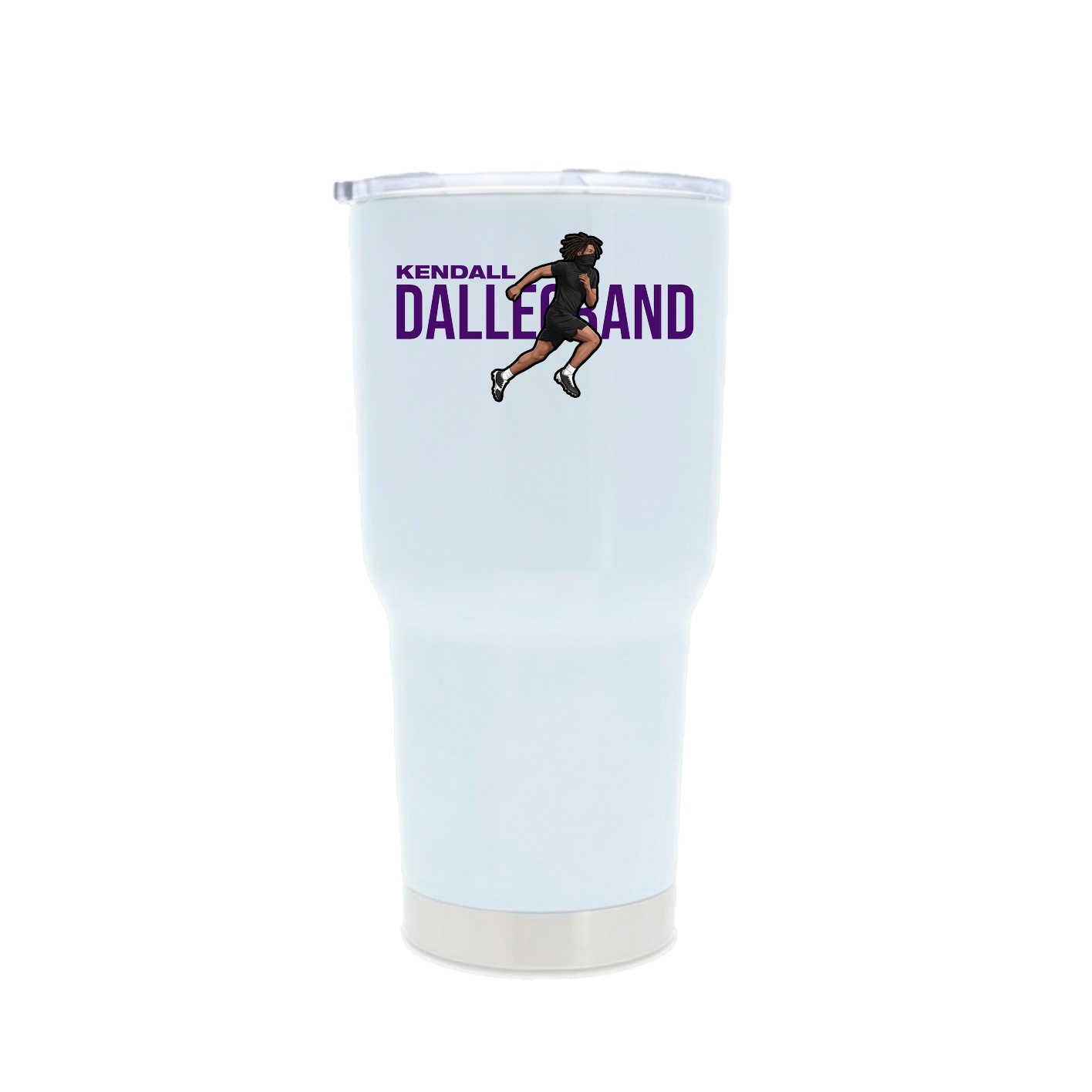 30oz Stainless Steel Tumbler — Player Name in White
