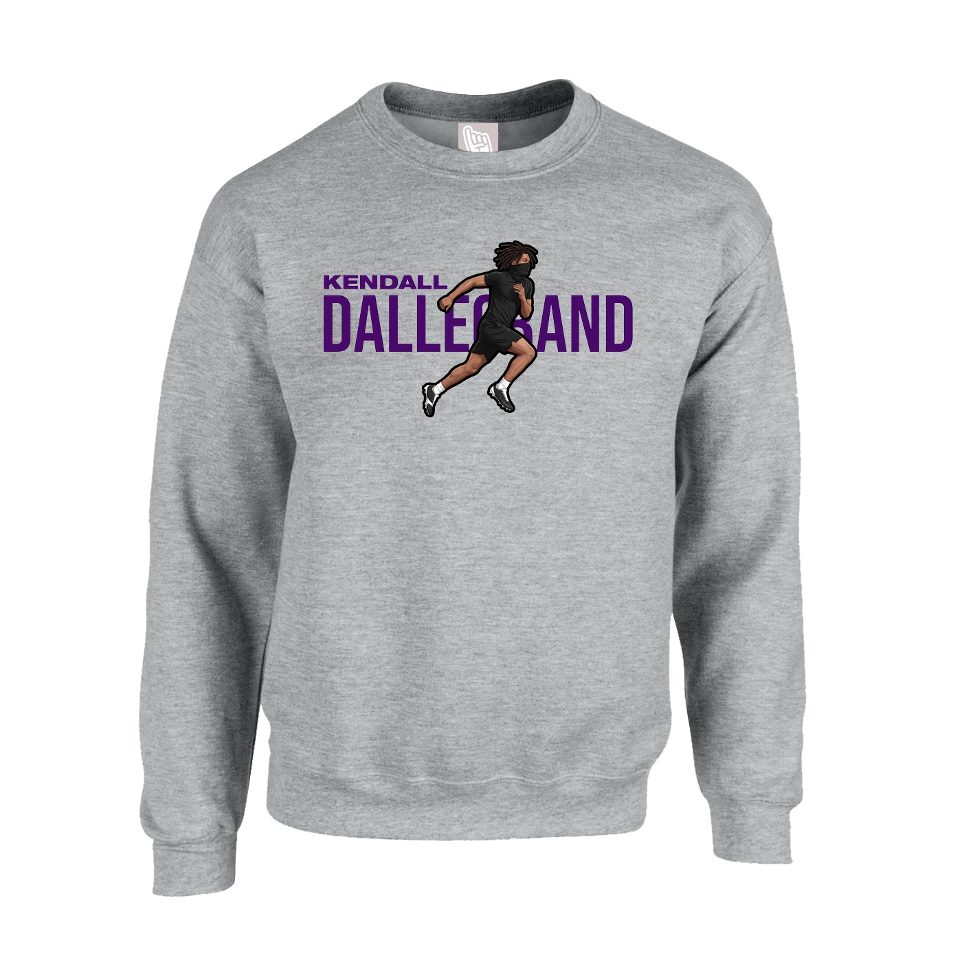 Fleece Crew — Player Name in Grey