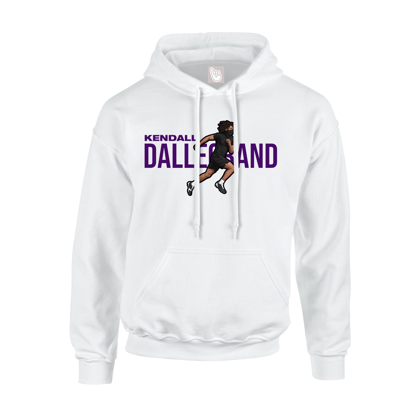 Youth Hoodie — Player Name in White