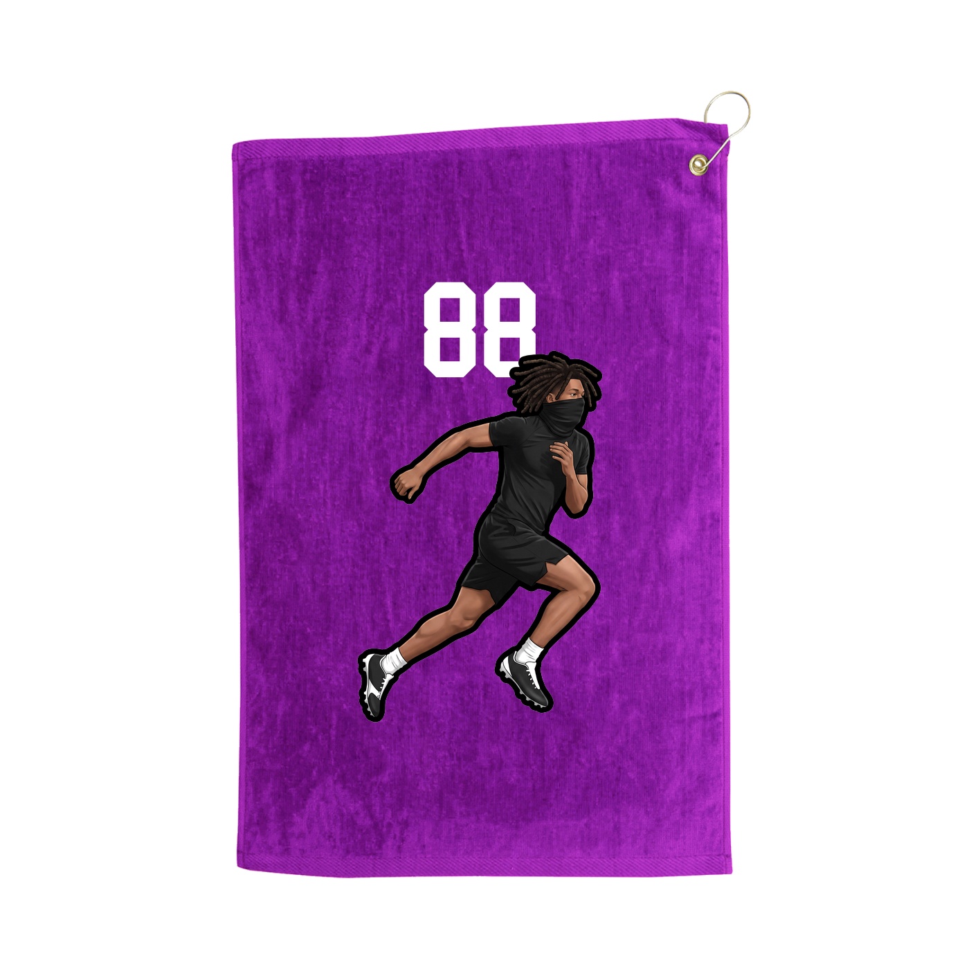 Golf Towel — Number Top in Purple