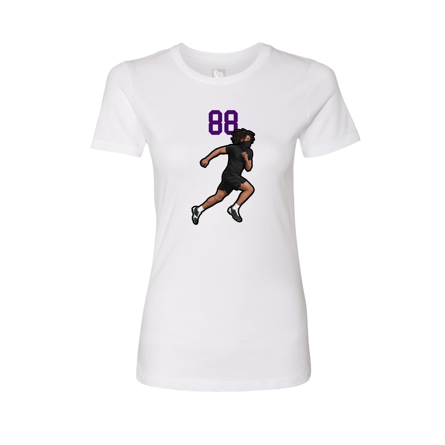Womens Tee — Number Top in White