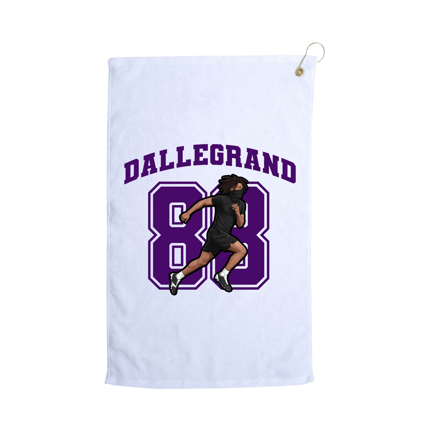 Golf Towel — Number in White