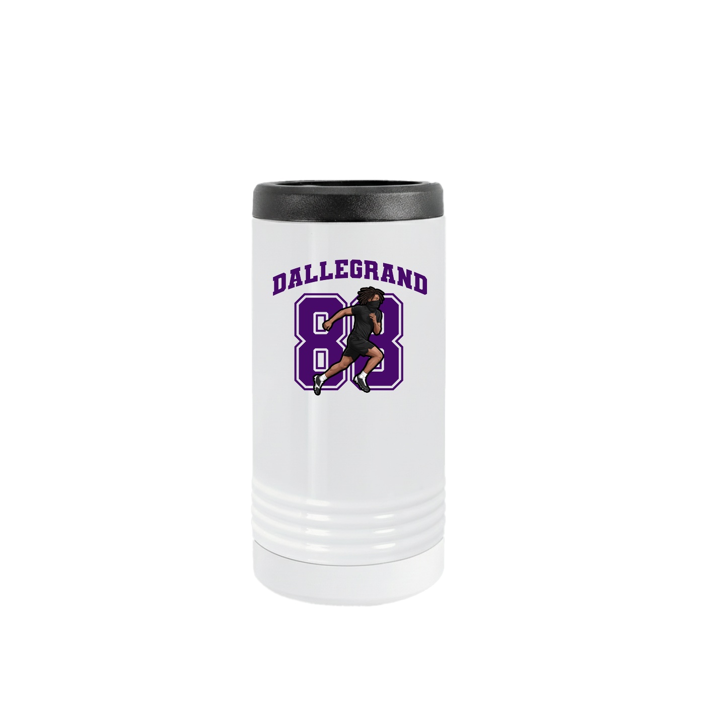 Slim Beverage Holder — Number in White