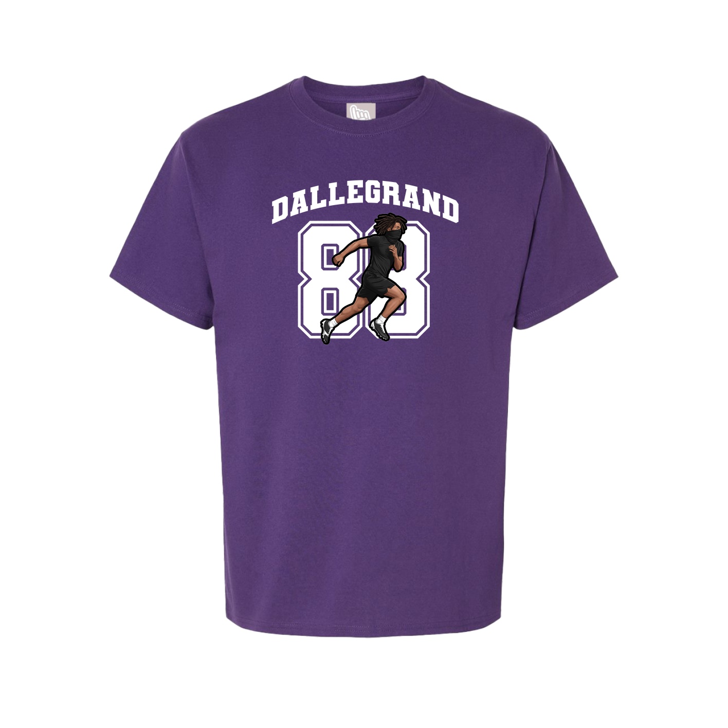 Youth Tee — Number in Purple