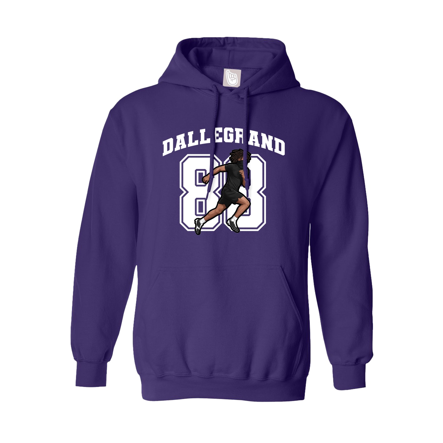 Hoodie — Number in Purple
