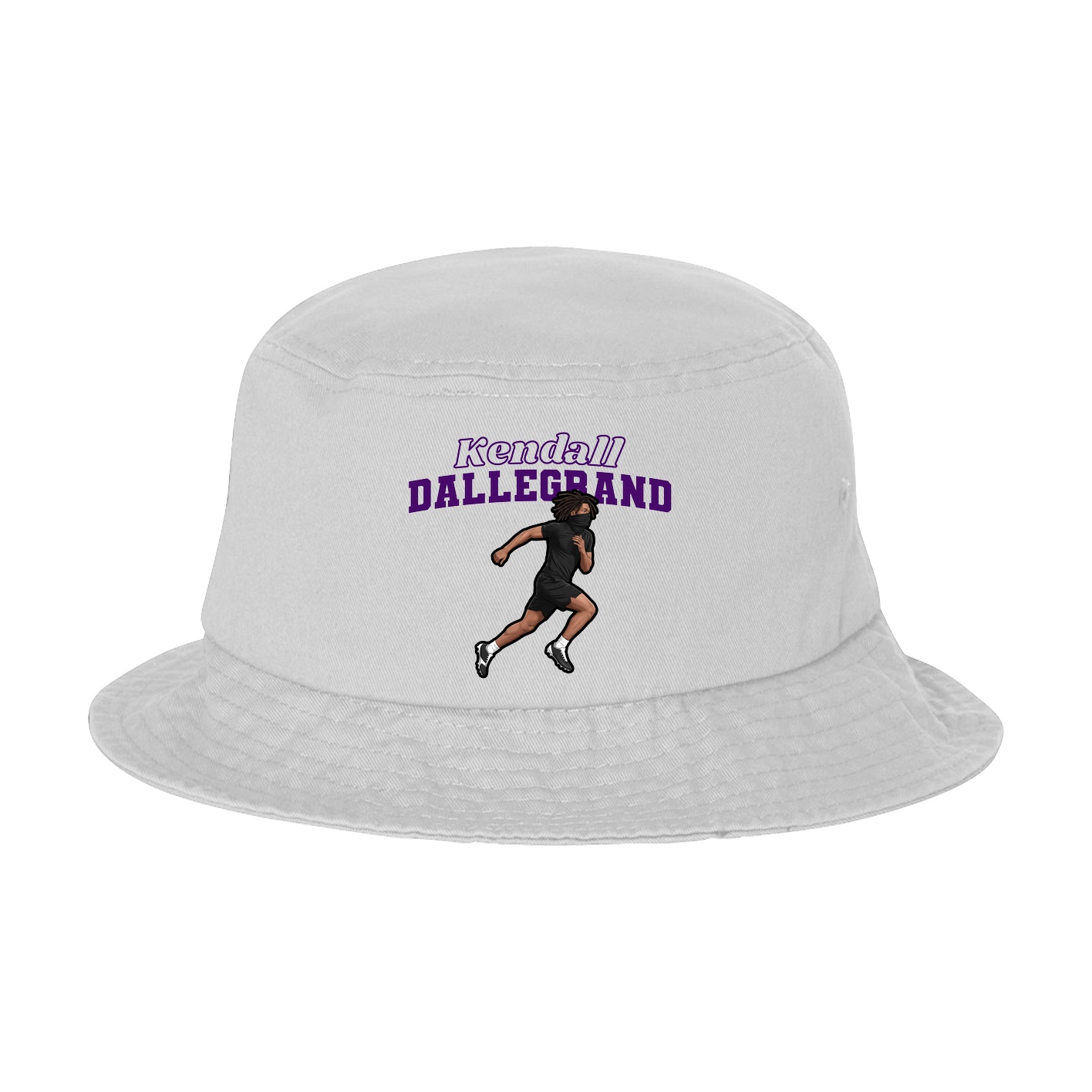 Bucket Cap — Name Arch in White