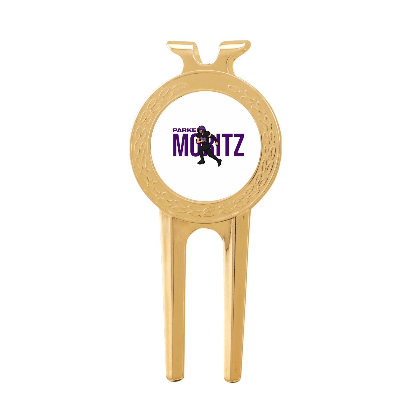 Divot Tool with Ball Marker — Player Name in Classic