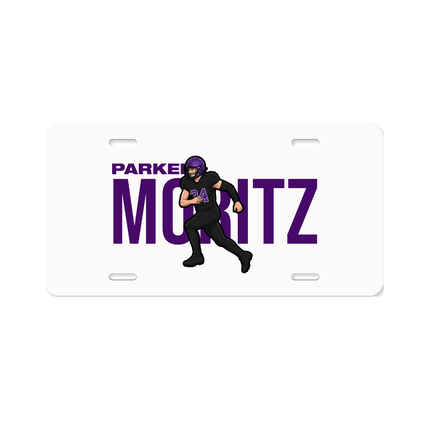 License Plate — Player Name in Classic
