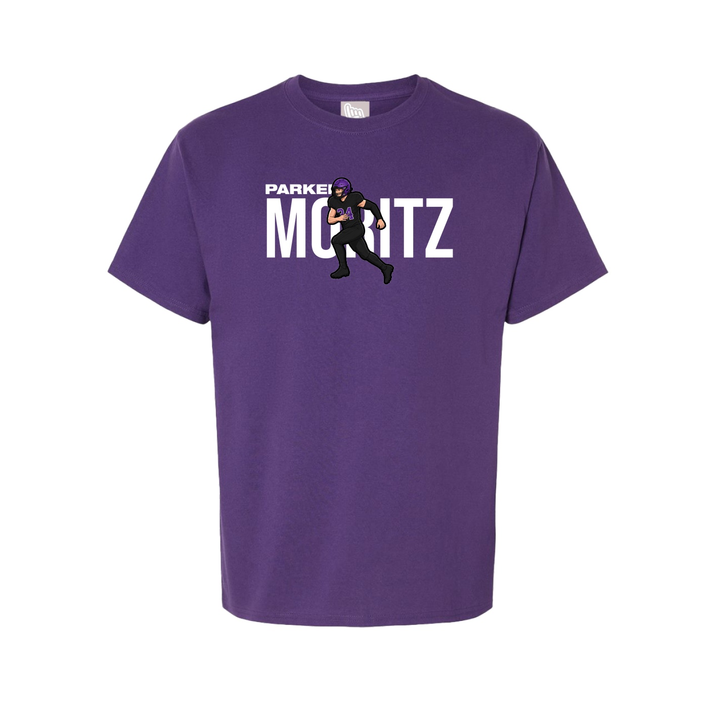 Youth Tee — Player Name in Purple