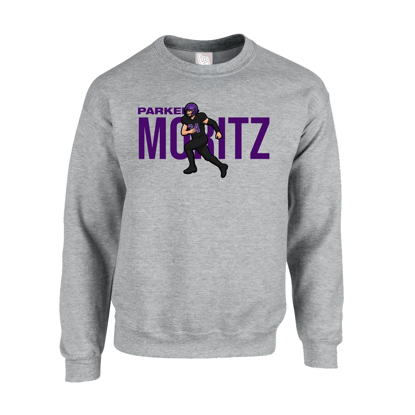 Fleece Crew — Player Name in Grey