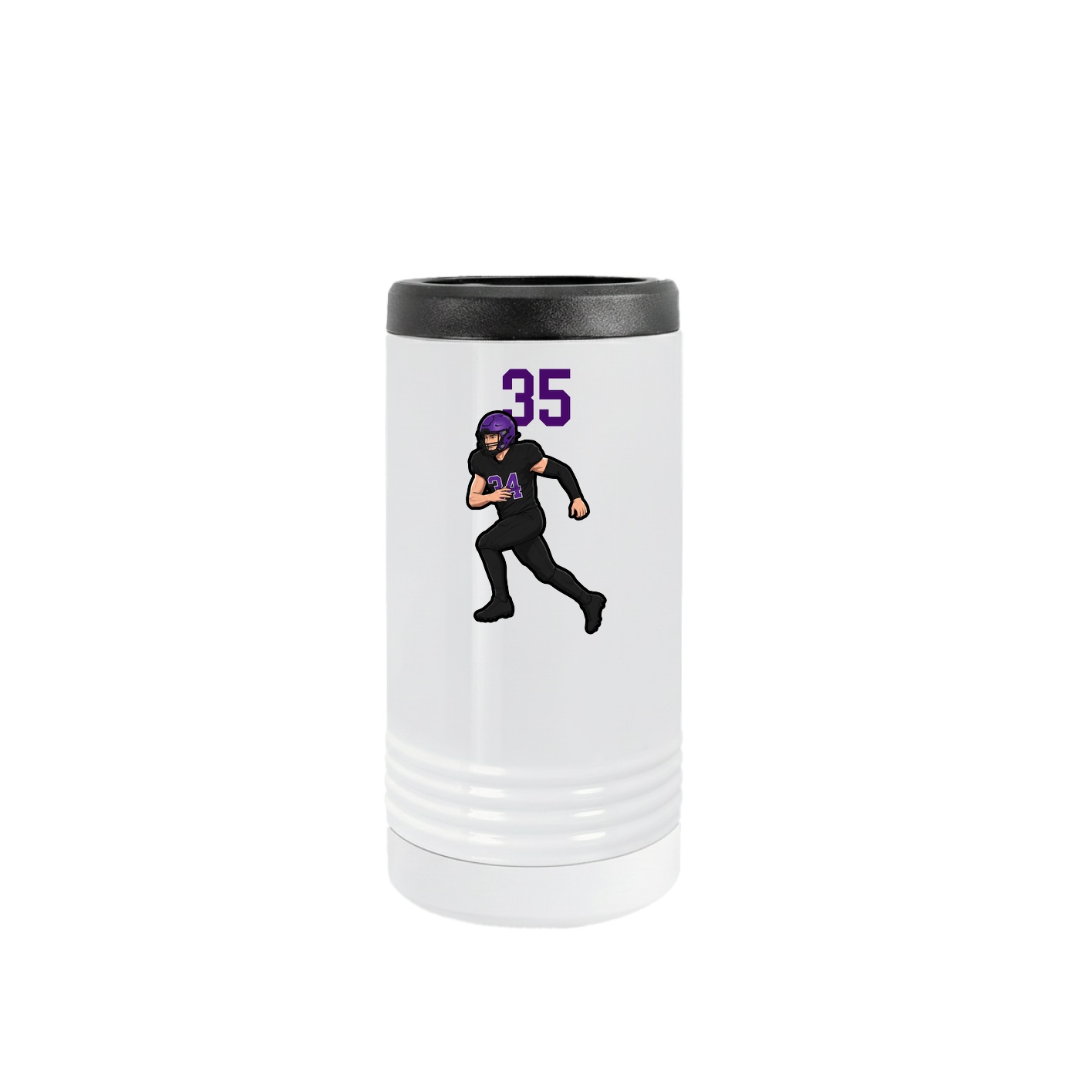 Slim Beverage Holder — Number Top in White