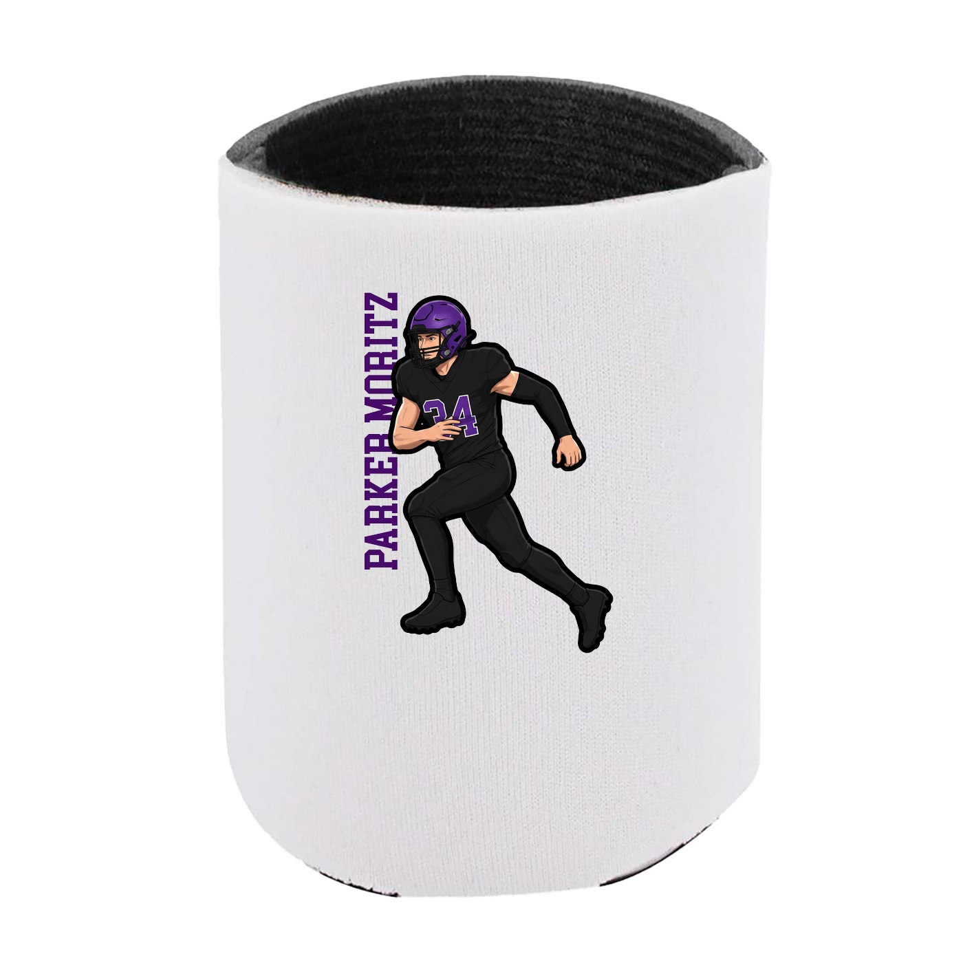 Can Holder — Name Vertical in White