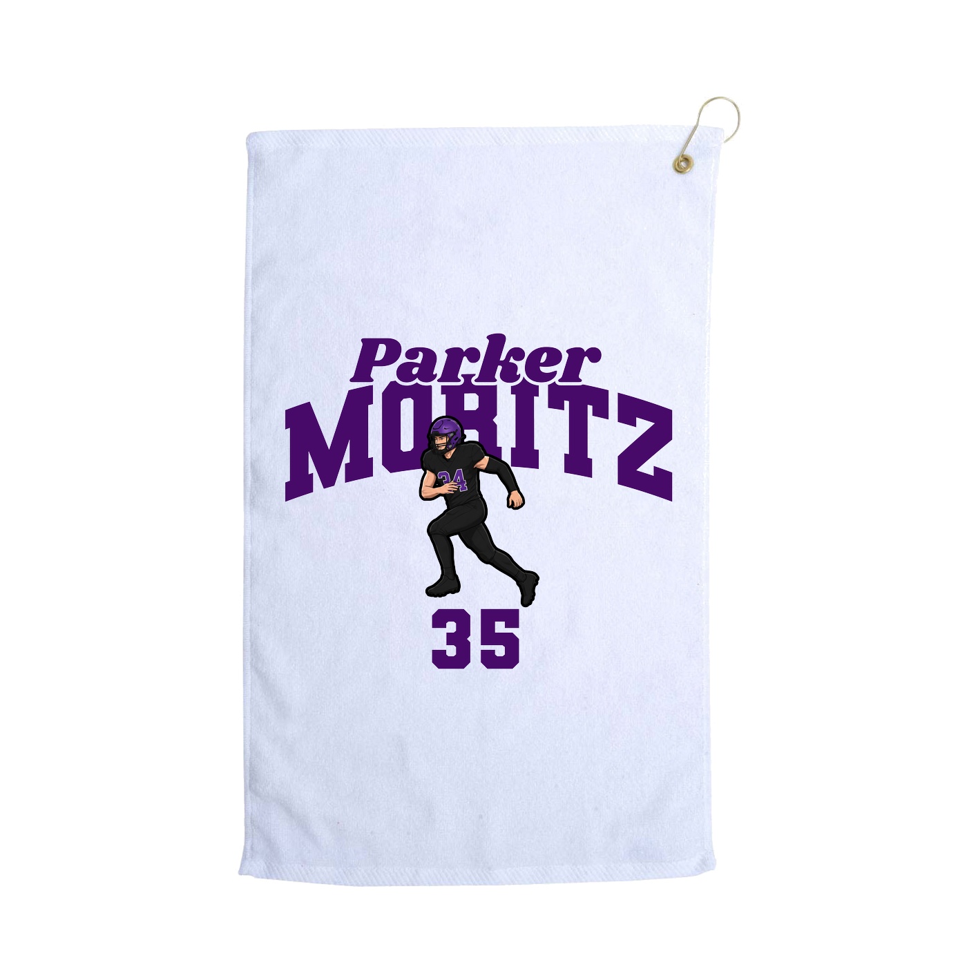 Golf Towel — Signature Arch in White