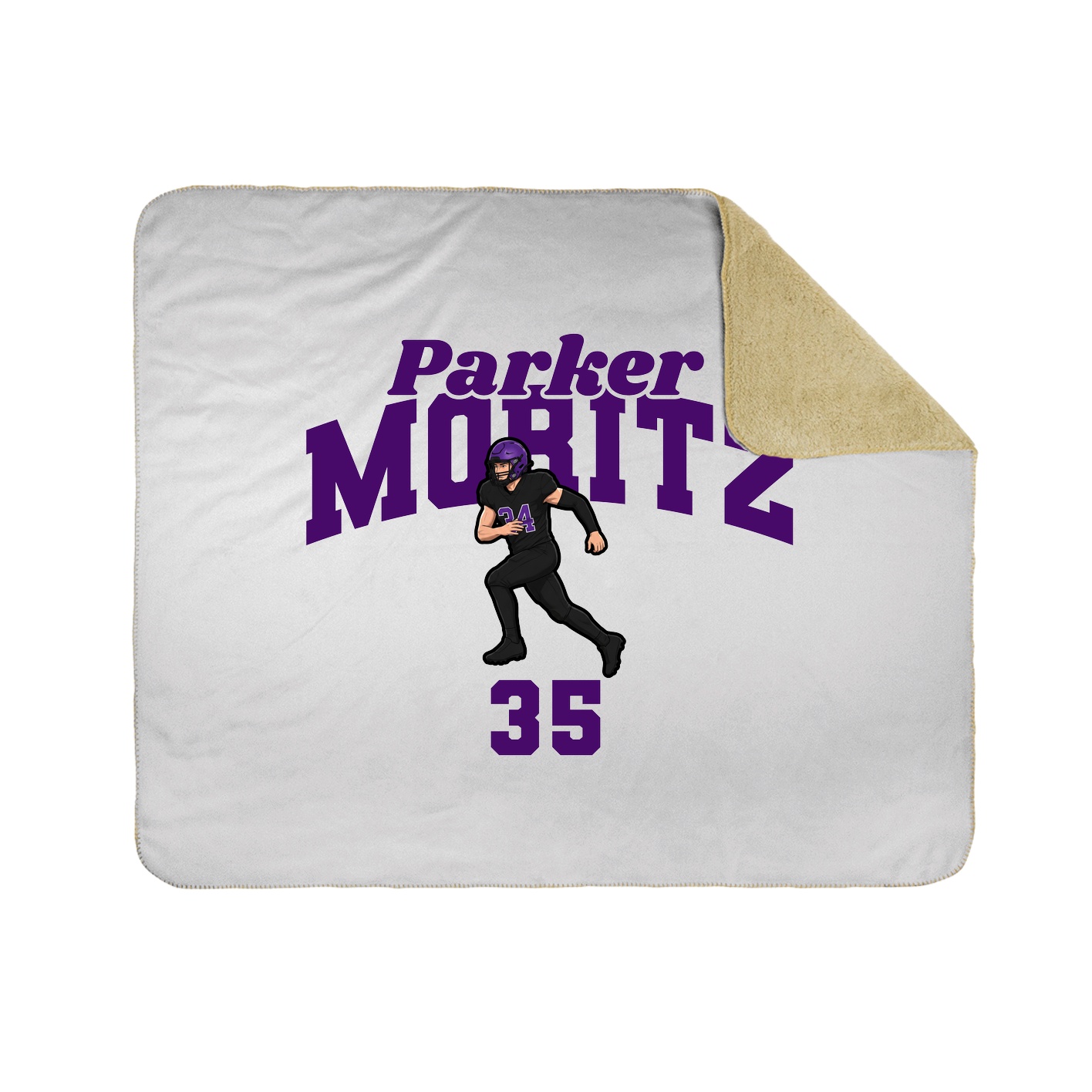Throw Blanket — Signature Arch in White