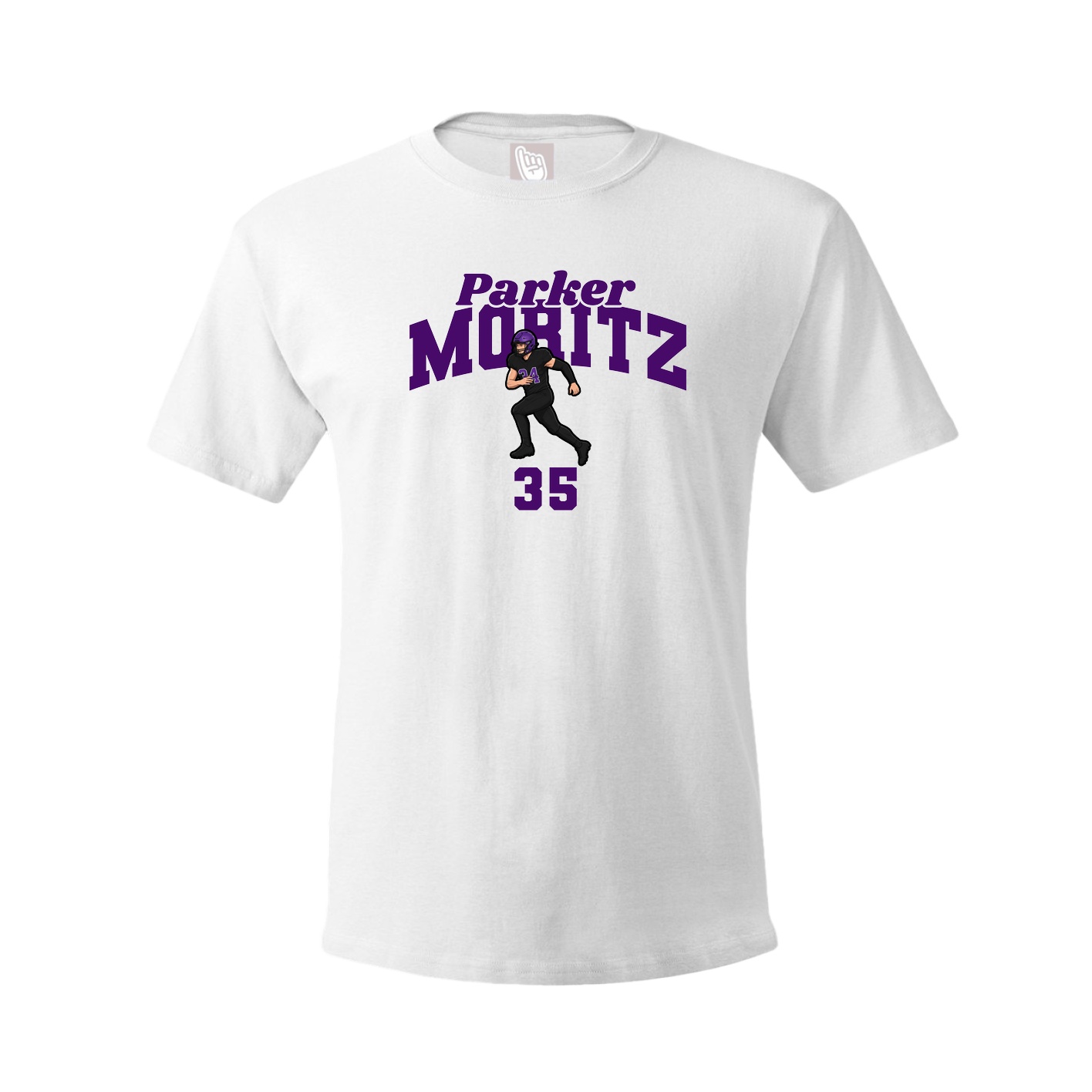 Youth Tee — Signature Arch in White