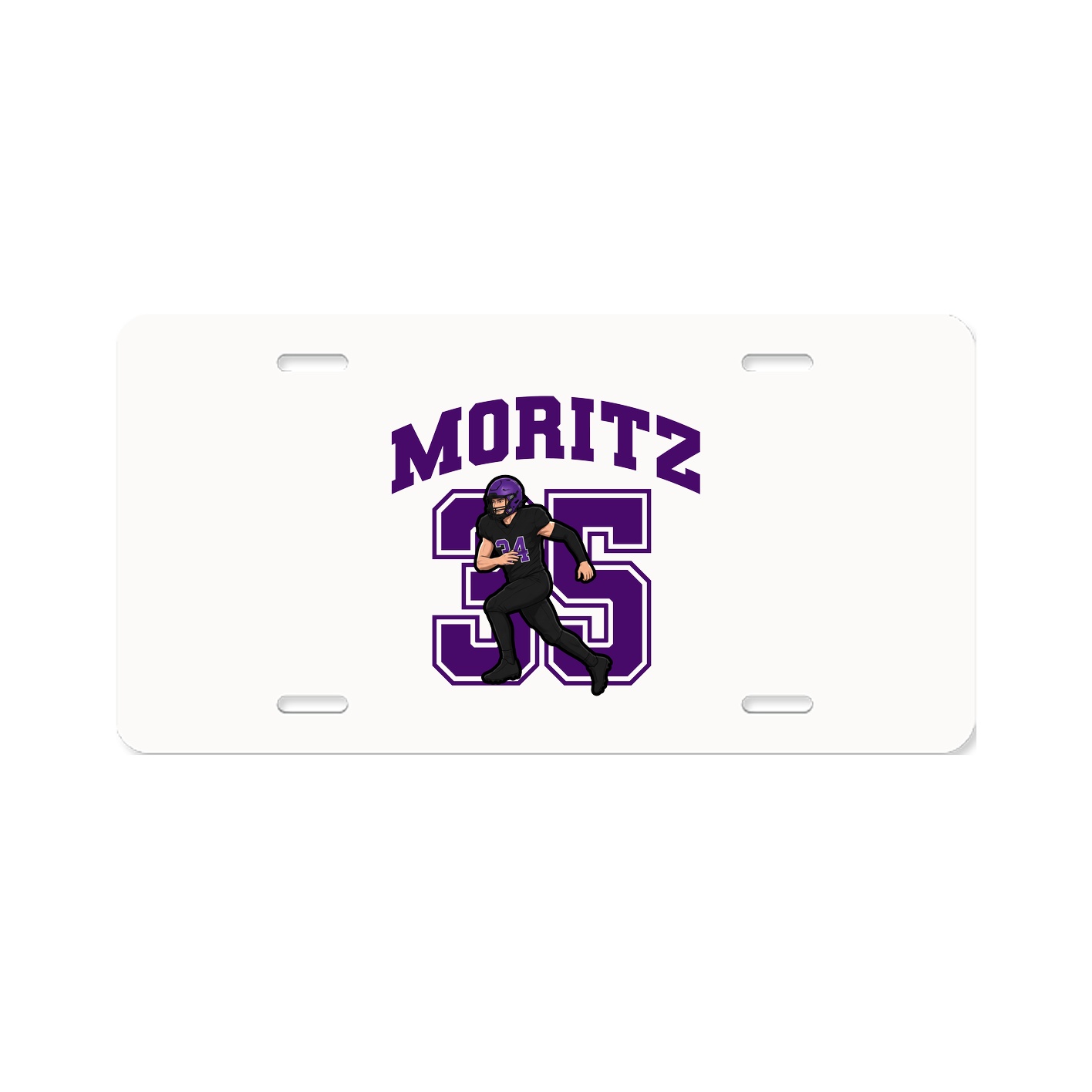 License Plate — Number in Classic