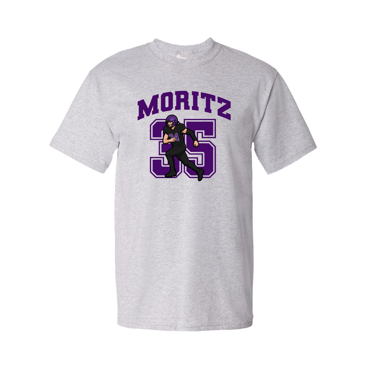 Youth Tee — Number in Grey