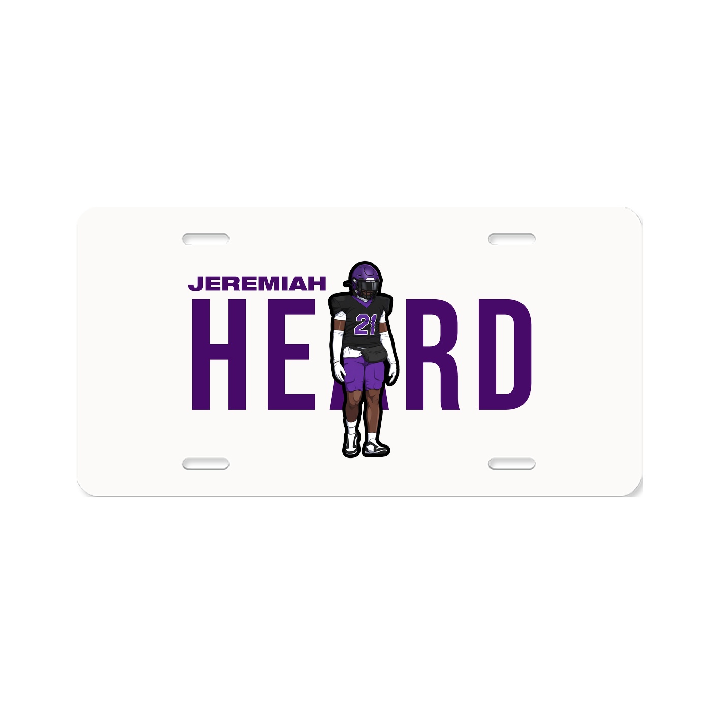 License Plate — Player Name in Classic