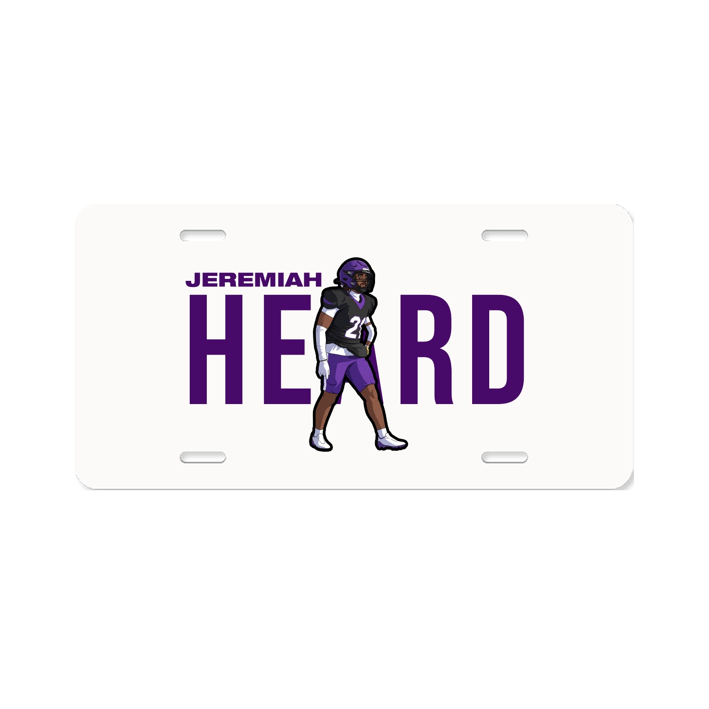 License Plate — Player Name in Classic
