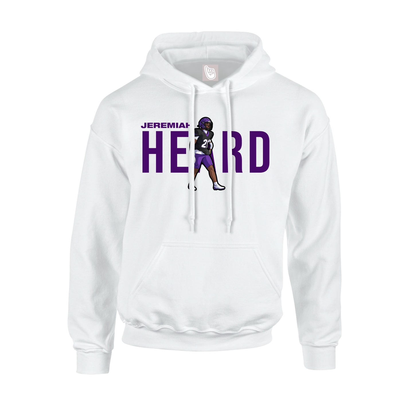 Hoodie — Player Name in White